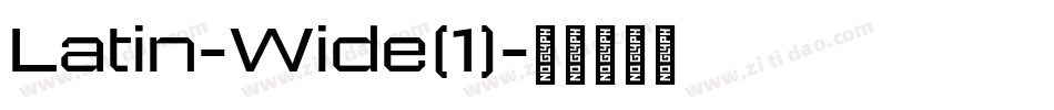 Latin-Wide(1)字体转换