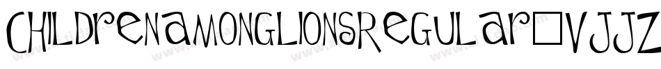 ChildrenamonglionsRegular-VJJZ字体转换