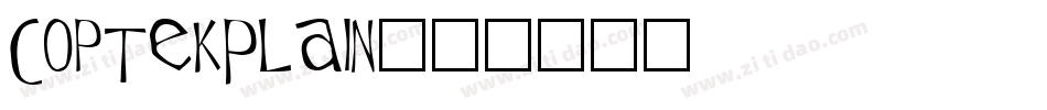 CoptekPlain字体转换