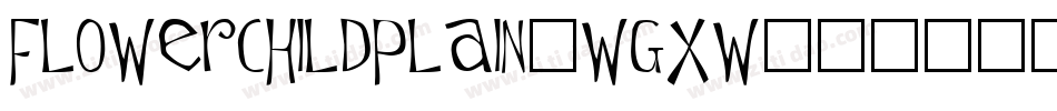 FlowerchildPlain-wgXw字体转换