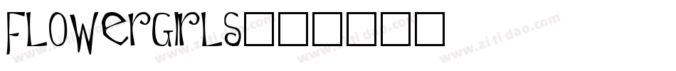 Flowergirls字体转换