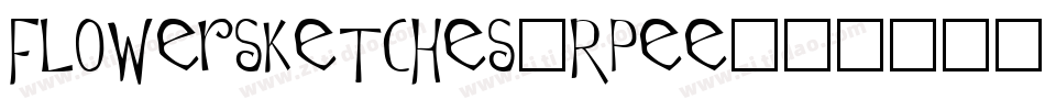 Flowersketches-Rpee字体转换
