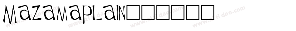 MazamaPlain字体转换