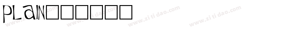 Plain字体转换
