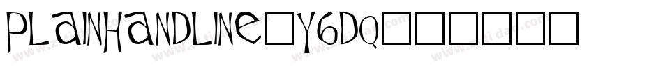 Plainhandline-Y6dq字体转换
