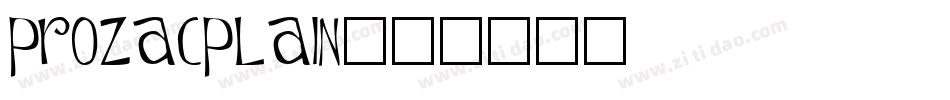 ProzacPlain字体转换