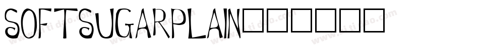 SOFTSUGARPLAIN字体转换