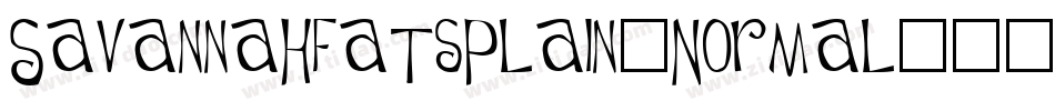 SavannahfatsPlain-Normal字体转换