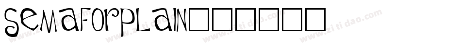 SemaforPlain字体转换