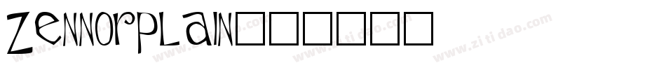 ZennorPlain字体转换