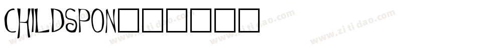 childspon字体转换