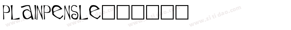 plainpensle字体转换