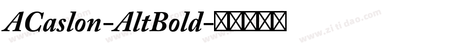 ACaslon-AltBold字体转换
