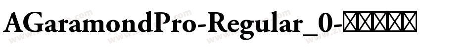 AGaramondPro-Regular_0字体转换