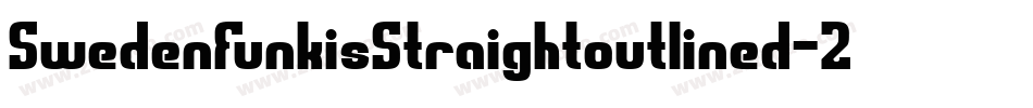 SwedenFunkisStraightoutlined-2ExK字体转换