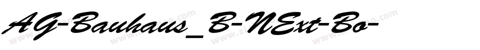AG-Bauhaus_B-NExt-Bo字体转换