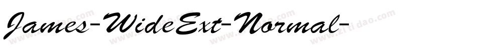 James-WideExt-Normal字体转换