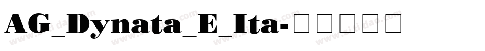 AG_Dynata_E_Ita字体转换