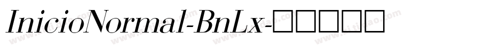 InicioNormal-BnLx字体转换