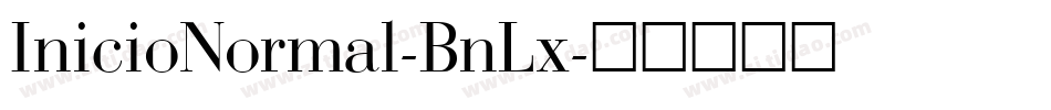 InicioNormal-BnLx字体转换