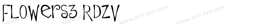 Flowers3-RdzV字体转换