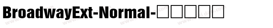 BroadwayExt-Normal字体转换