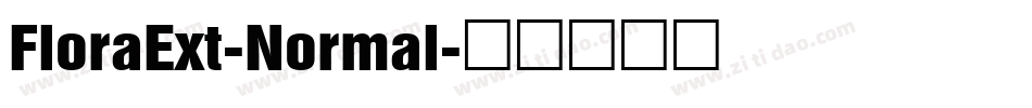 FloraExt-Normal字体转换
