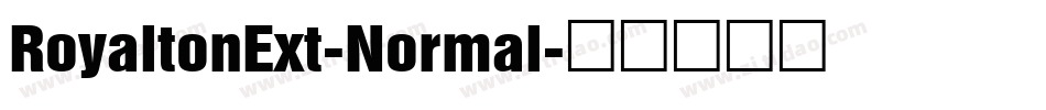 RoyaltonExt-Normal字体转换