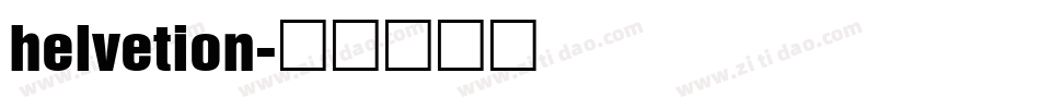helvetion字体转换