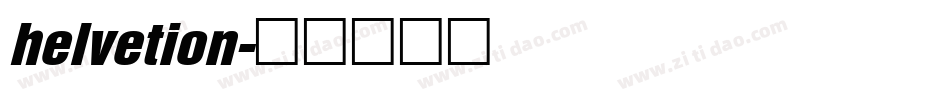 helvetion字体转换