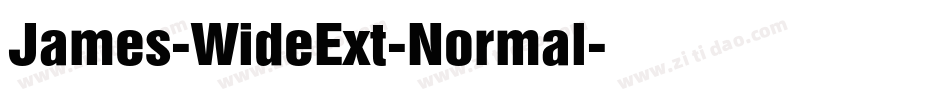 James-WideExt-Normal字体转换