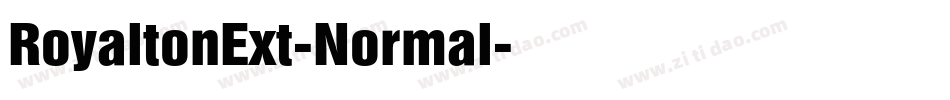 RoyaltonExt-Normal字体转换