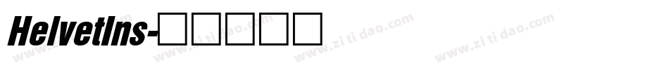 HelvetIns字体转换
