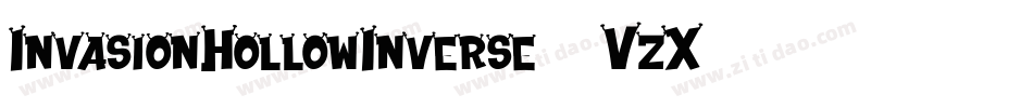InvasionHollowInverse-2VzX字体转换