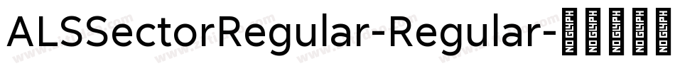 ALSSectorRegular-Regular字体转换