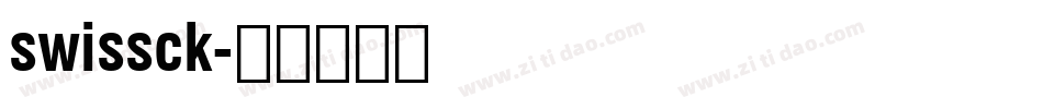 swissck字体转换