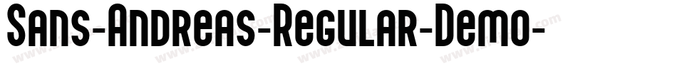 Sans-Andreas-Regular-Demo字体转换