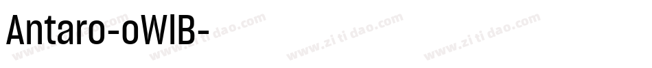 Antaro-oWlB字体转换