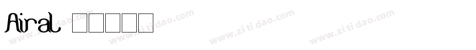 Airal字体转换
