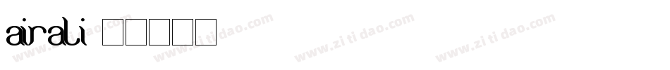 airali字体转换