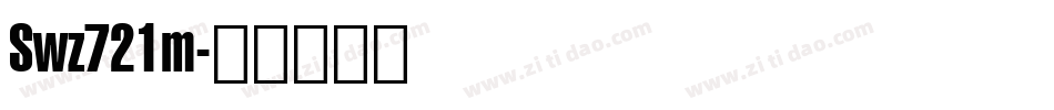 Swz721m字体转换