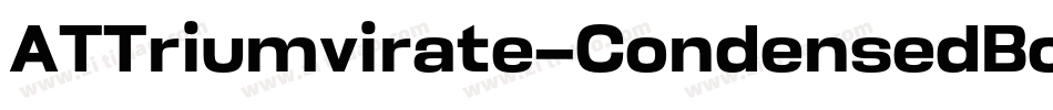 ATTriumvirate-CondensedBold字体转换