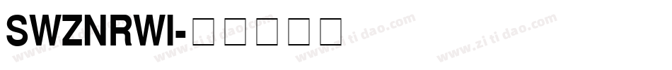 SWZNRWI字体转换