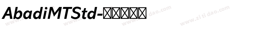 AbadiMTStd字体转换