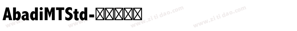 AbadiMTStd字体转换