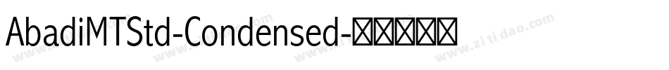AbadiMTStd-Condensed字体转换