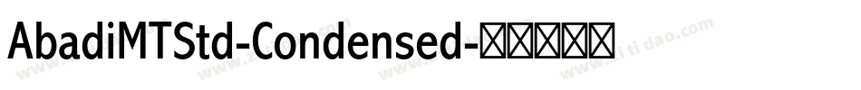 AbadiMTStd-Condensed字体转换