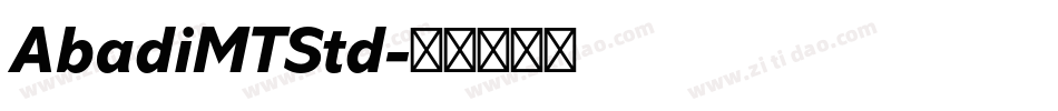 AbadiMTStd字体转换