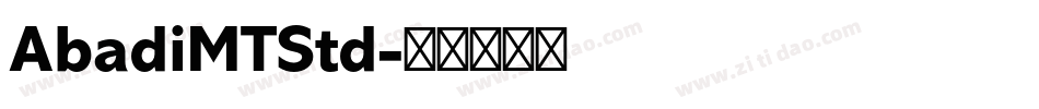 AbadiMTStd字体转换