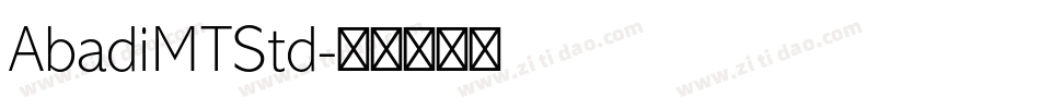 AbadiMTStd字体转换